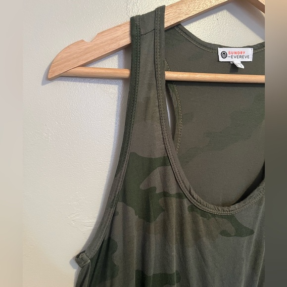 Sundry for Evereve Malibu Dress in Camo Print Size 1 Small - Picture 3 of 16